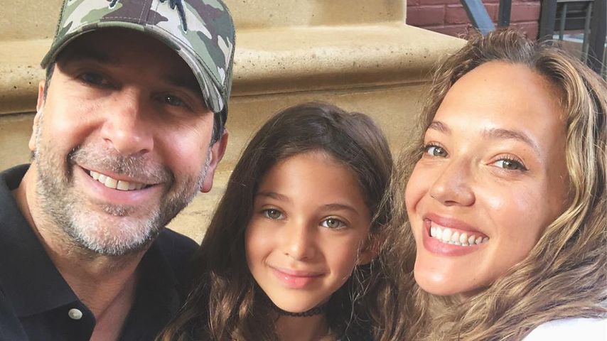 David Schwimmer mit seiner Tochter Cleo und Zoe Buckman