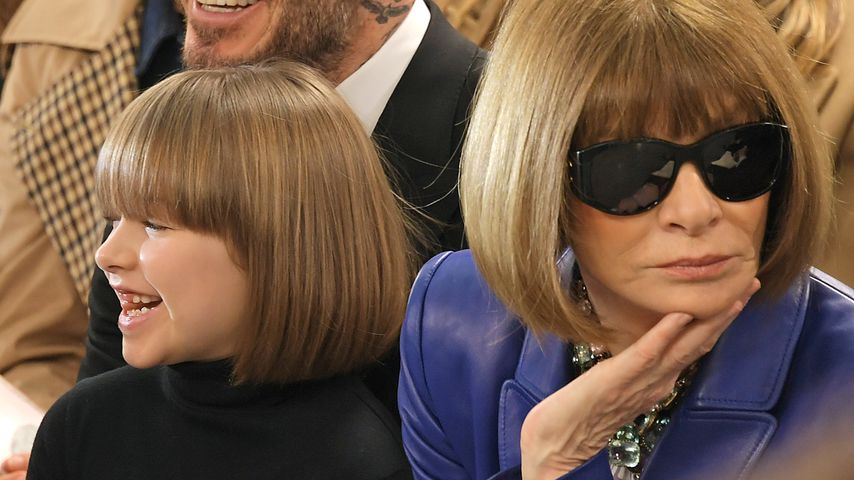 Stylisches Duo: Harper Beckham & Anna Wintour im Partnerlook