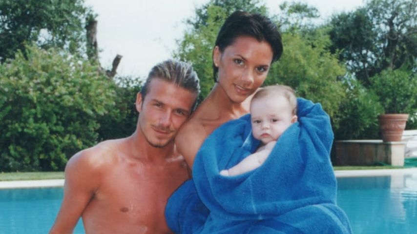 David und Victoria Beckham mit Sohn Brooklyn