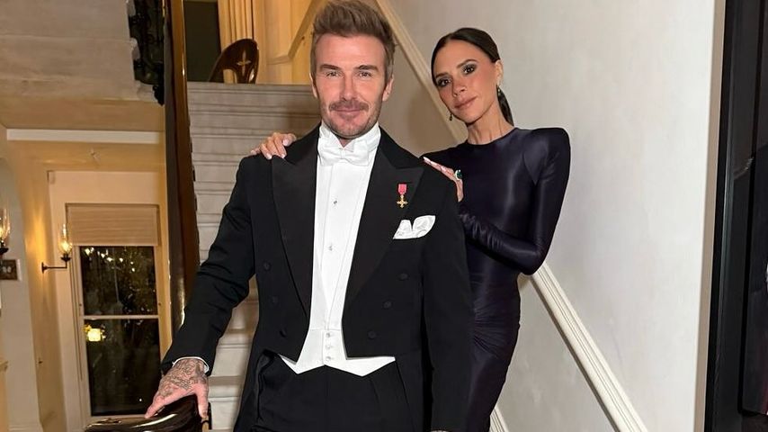 David und Victoria Beckham an Weihnachten 2024