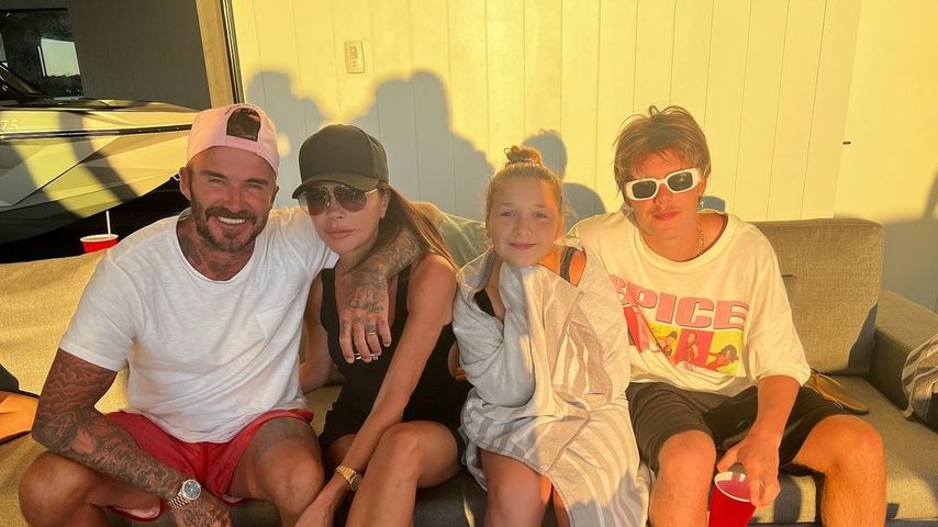 David, Victoria, Harper Seven und Cruz Beckham im August 2022