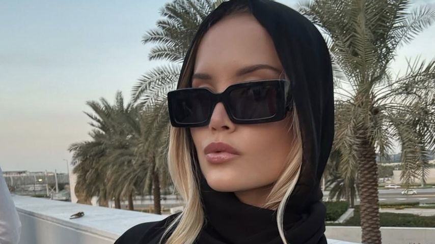 Davina Geiss besuchte mit ihrer Familie Abu Dhabi.