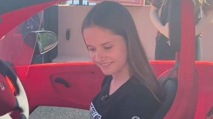 Davina Geiss in ihrem neuen Auto, Mai 2020