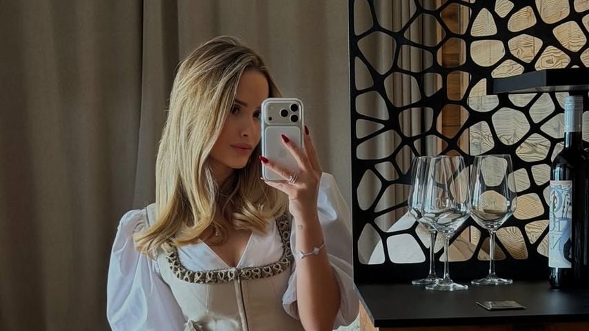 Im feschen Dirndl: Davina Geiss heizt Beziehungsgerüchte an