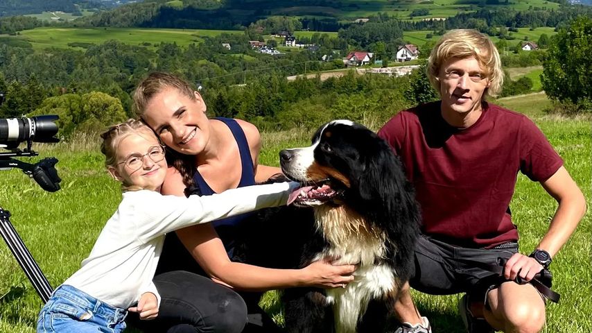 Dawid Kubacki mit seiner Familie