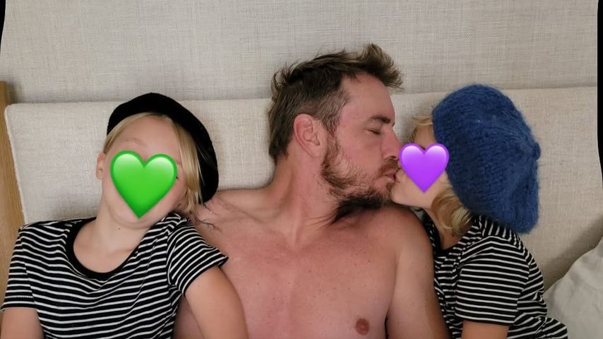 Dax Shepard mit seinen Töchtern, seltene Familieneinblicke