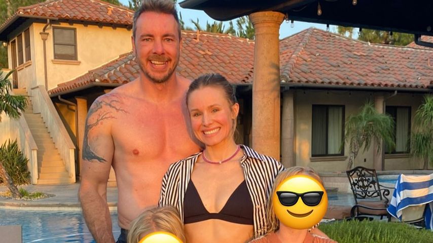 Dax Shepard und Kristen Bell mit ihren beiden Töchtern, August 2021