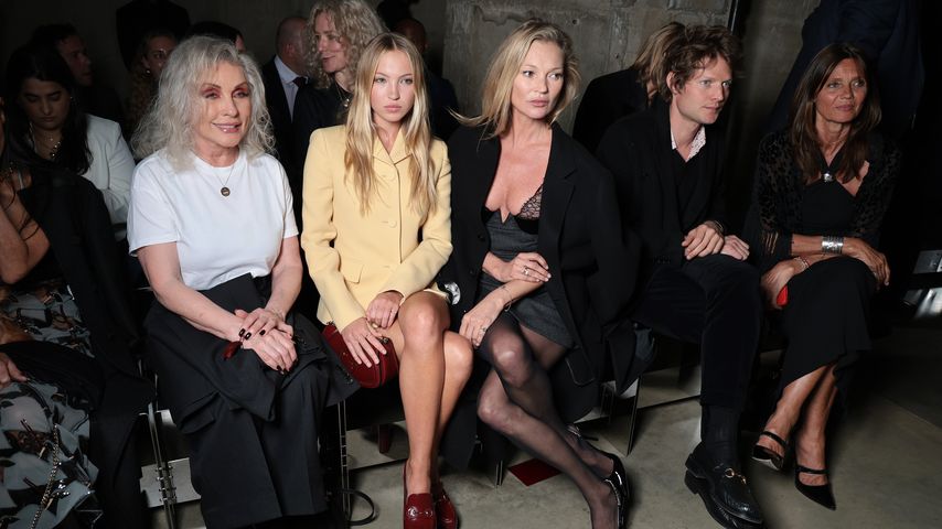 Kate Moss und Nikolai von Bismarck auf einer Modenschau
