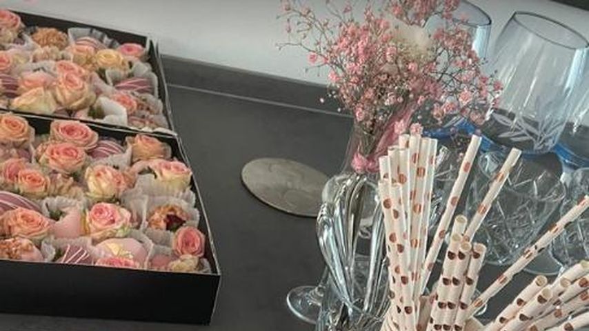 Dekoration bei Angelina Panneks Babyparty
