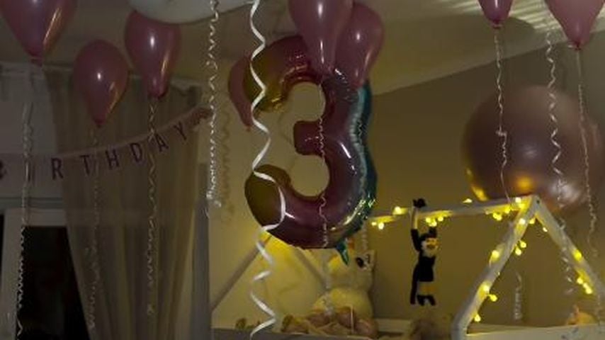 Kinderzimmer von Alessia Herrens Tochter an ihrem dritten Geburtstag