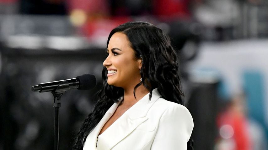 Demi Lovato beim Super Bowl 2020