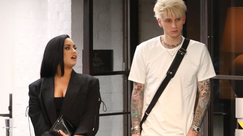 Demi Lovato und Machine Gun Kelly vor dem SoHo House