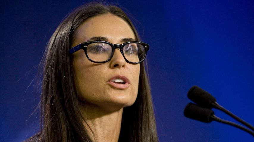 Demi Moore bei einer Pressekonferenz in New York im September 2010