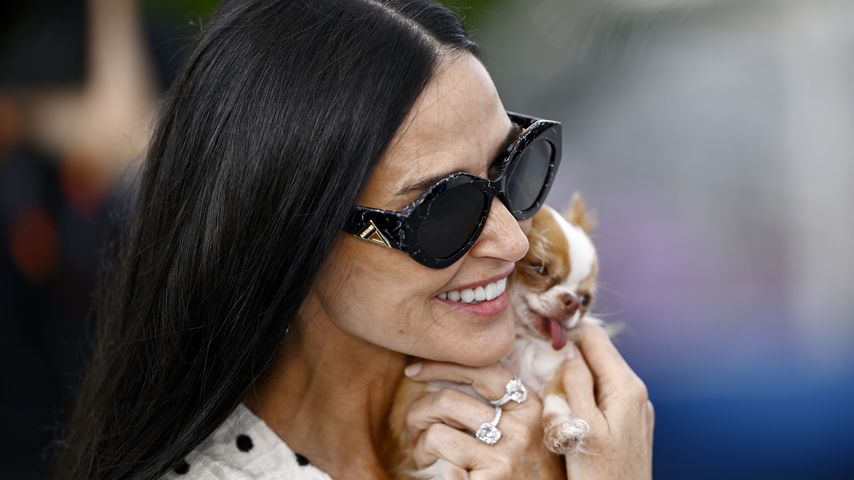 Süßer Gast: Demi Moore nimmt ihren Hund mit zu Cannes-Event!