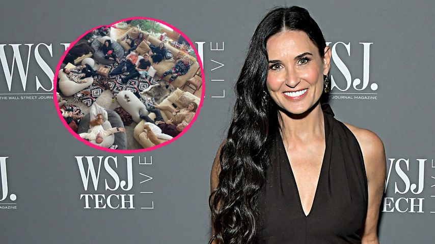 Dank Schneesturm: Demi Moore mit Familie im Kuschelmodus