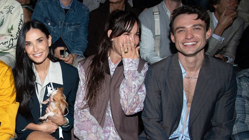 Demi Moore, Scout LaRue Willis und Thomas Doherty, Juni 2024