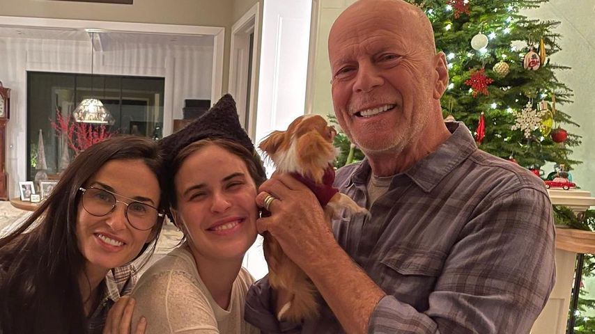 Demi Moore, Tallulah und Bruce Willis im Dezember 2022