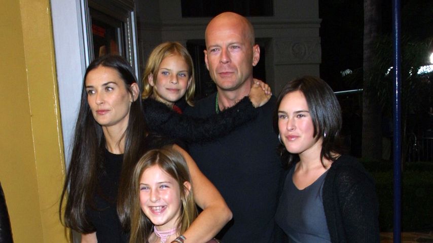 Demi Moore und Bruce Willis mit ihren Töchtern, 2001