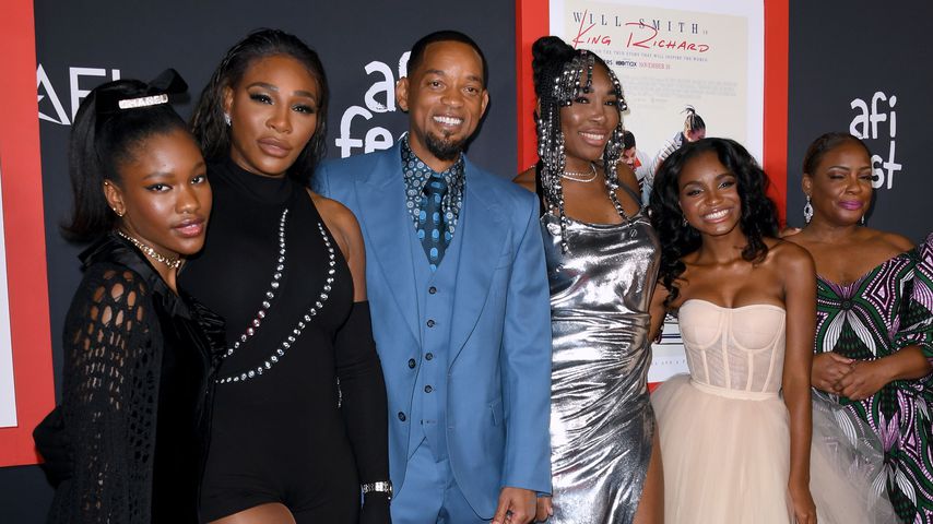 Demi Singleton, Serena Williams, Will Smith, Venus Williams, Saniyya Sidney und Aunjanue Ellis