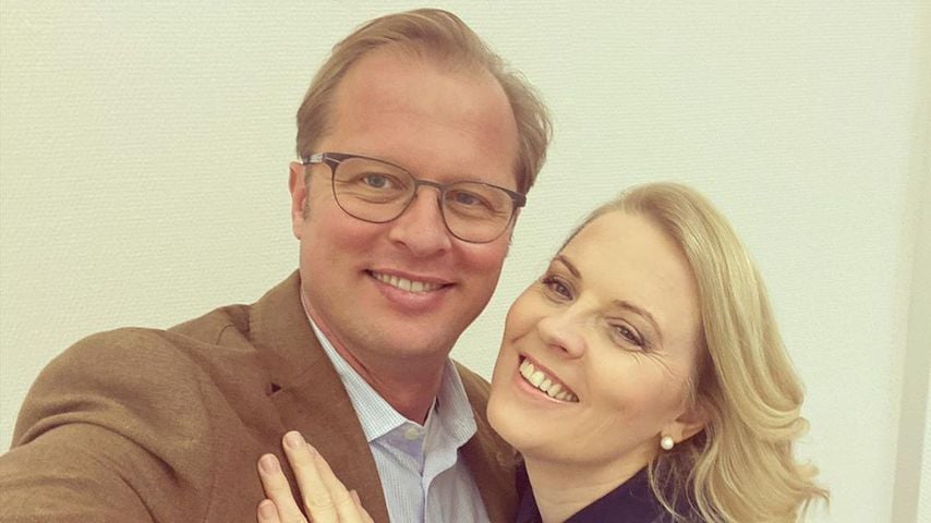 Denis Sawinkin mit Ehefrau Patricia Kelly im Oktober 2020