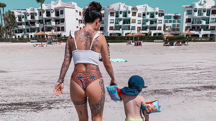 Denise Kappès mit Sohnemann Ben