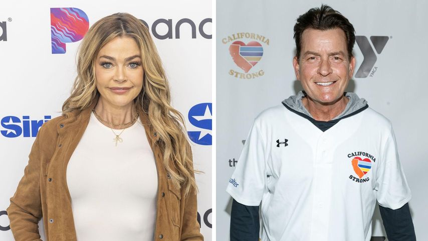 Collage: Denise Richards und Charlie Sheen