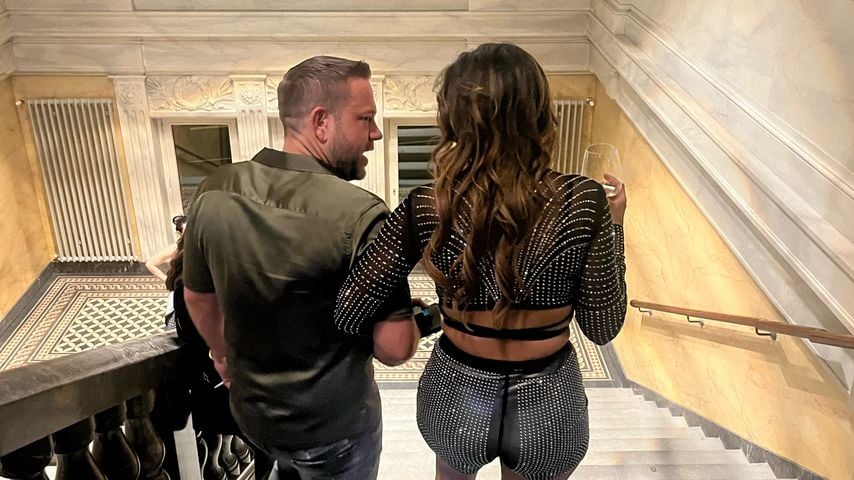 Dennis Kessmeyer und Eva Benetatou auf einem Event