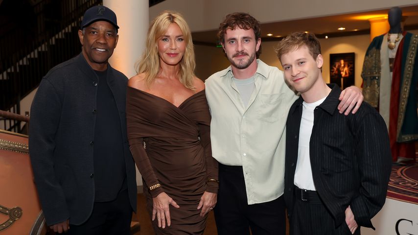 Denzel Washington, Connie Nielsen, Paul Mescal und Fred Hechinger