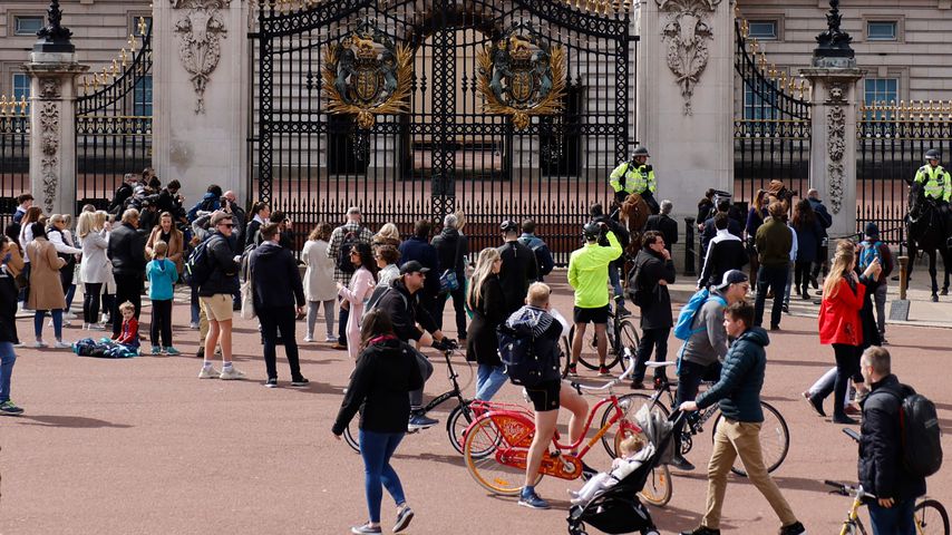 Der Buckingham Palace am 9. April 2021