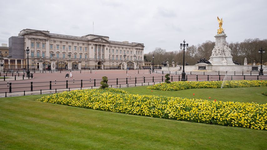 Der Buckingham Palace im April 2020