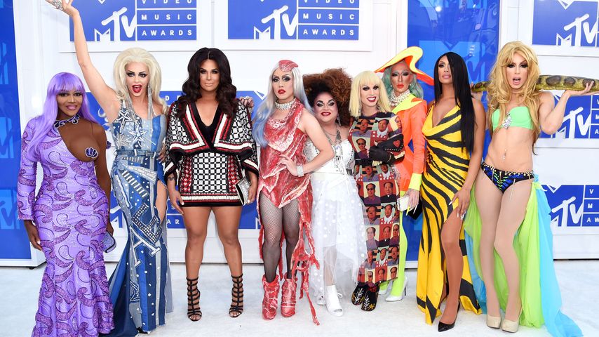 Der Cast der zweiten Staffel von "RuPaul's Drag Race: All-Stars" im Jahr 2016