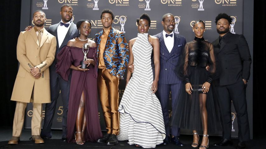 Der Cast von "Black Panther" bei den Naacp Image Awards in Hollywood im März 2019