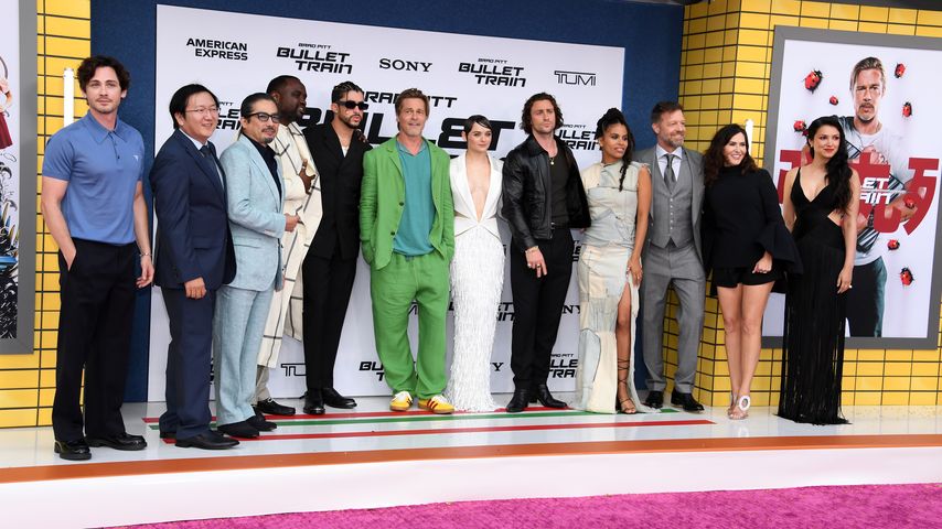 Der Cast von "Bullet Train" bei der Premiere in Los Angeles, August 2022