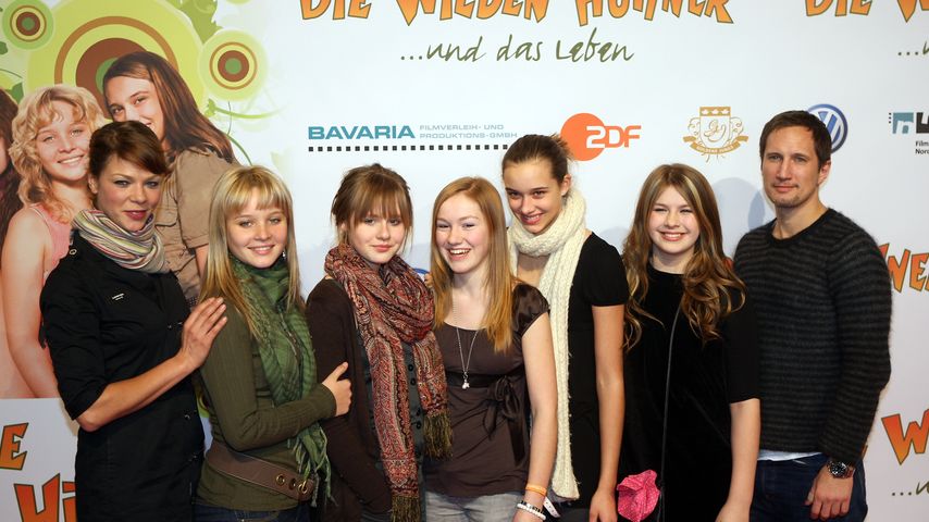 Der Cast von "Die Wilden Hühner 3" im Januar 2009 in Köln