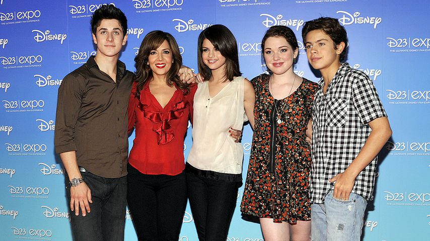 Der Cast von "Die Zauberer vom Waverly Place" auf der D23 Expo in Anaheim im September 2009