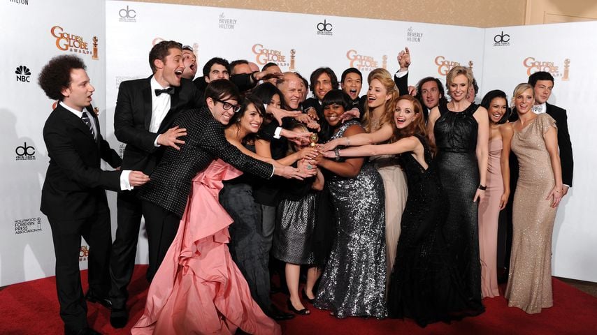 Der Cast von "Glee" bei den Golden Globes 2011