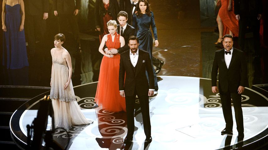 Der Cast von "Les Misérables" bei der Oscar-Verleihung 2013