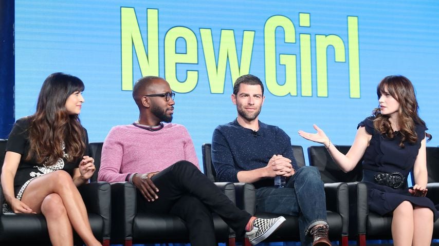"News Girl"-Cast 2018 während einer Pressetour in Pasadena