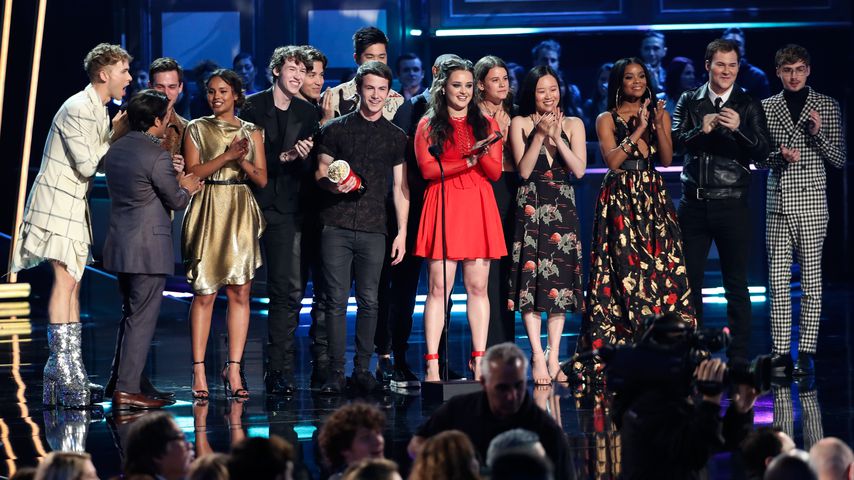Der Cast von "Tote Mädchen lügen nicht" gewinnt bei den MTV Movie & TV Awards in L.A. im 2018