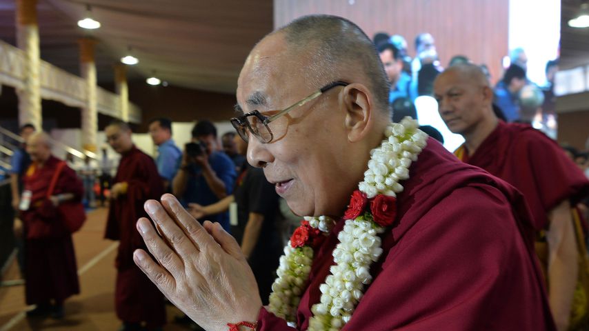 Der Dalai Lama im Dezember 2017 in Bangalore