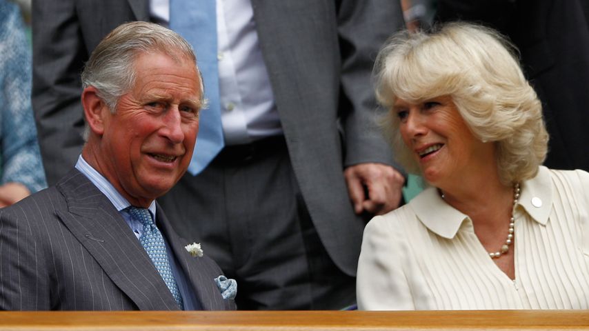 Der damalige Prinz Charles und Camilla bei den Wimbledon Championships 2012