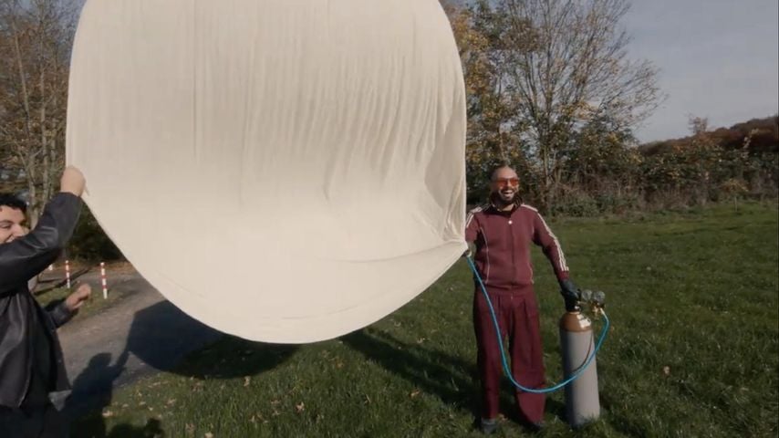 Rapper Kianushs Wetterballon soll die Erdkrümmung beweisen