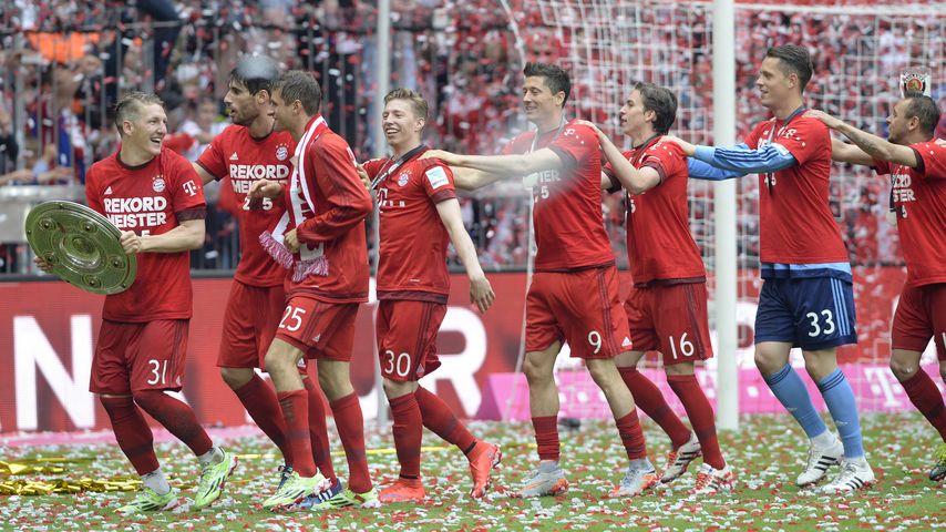 Die besten Party-Pics: So feiern die Bayern ihren Titel