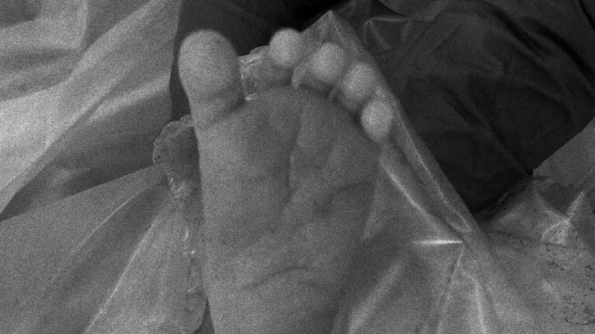 Fuß von Cori Broadus' Baby