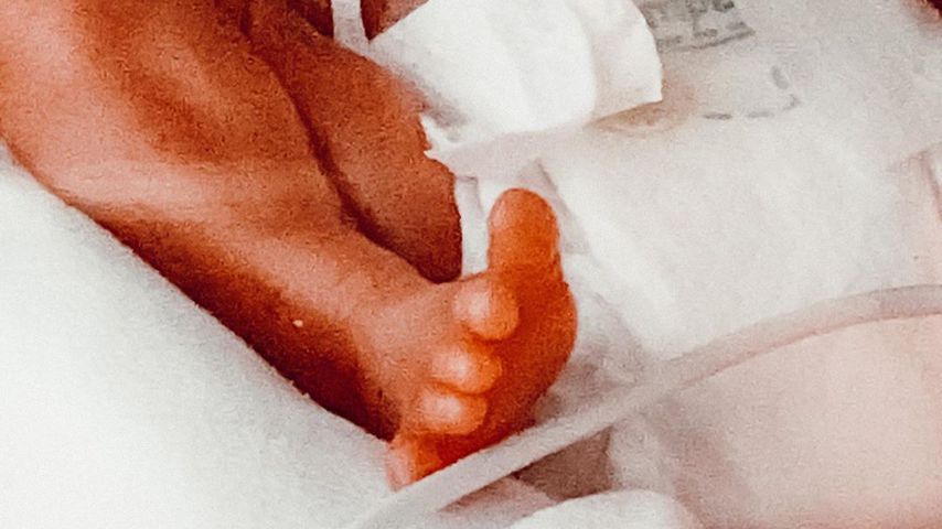 Der Fuß von Janina El Arguiouis Kind, Mai 2020