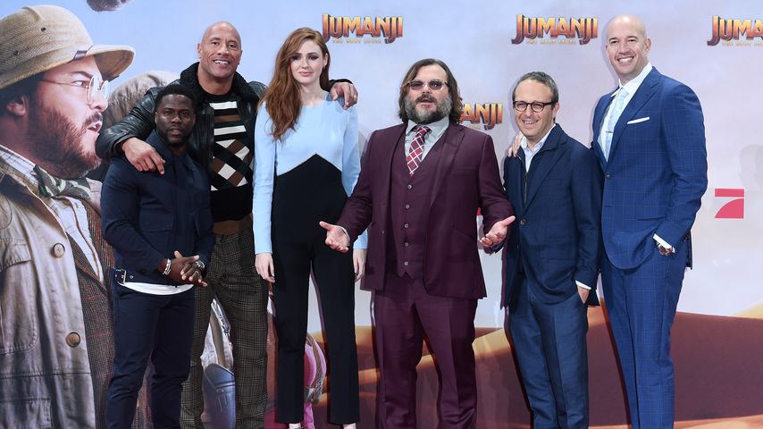 Der "Jumanji"-Cast bei der Premiere in Berlin