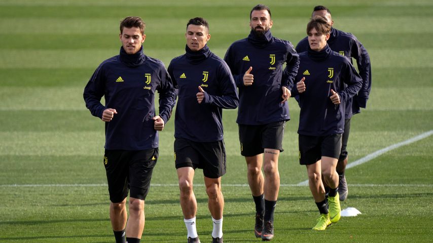 Der Juventus-Turin-Kader beim Training, März 2019