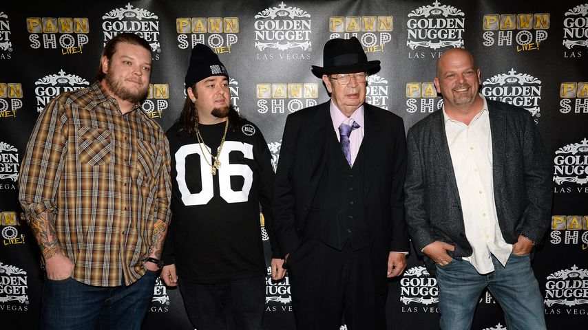 Der "Pawn Stars"-Cast Corey Harrison, Austin Russell, Richard Harrison und Rick Harrison