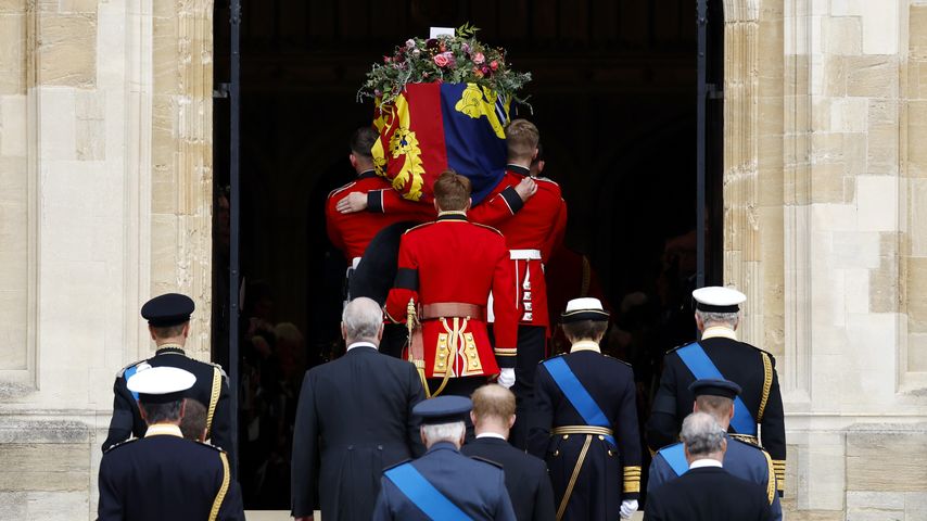 Der Sarg der Queen in Windsor