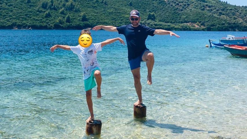 Susan Sideropoulos' Sohn und ihr Mann Jakob Shtizberg